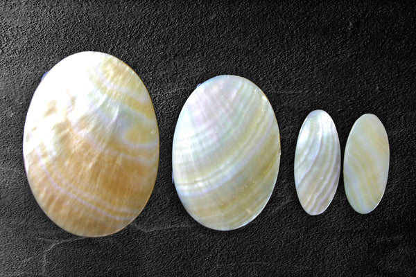 Gold Pearl Shell Jewellery Pieces - Oval